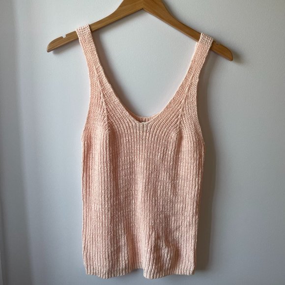 Madewell Monterey Sweater Tank in Lucid Pink - Picture 3 of 6